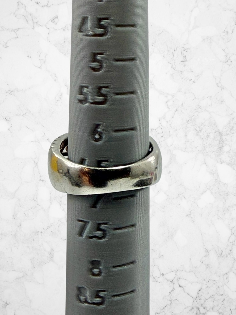 Vintage Sterling Silver 925 Ornate Scroll Rope Ring Size 7 Cheryl Wadsworth CW - Picture 8 of 9